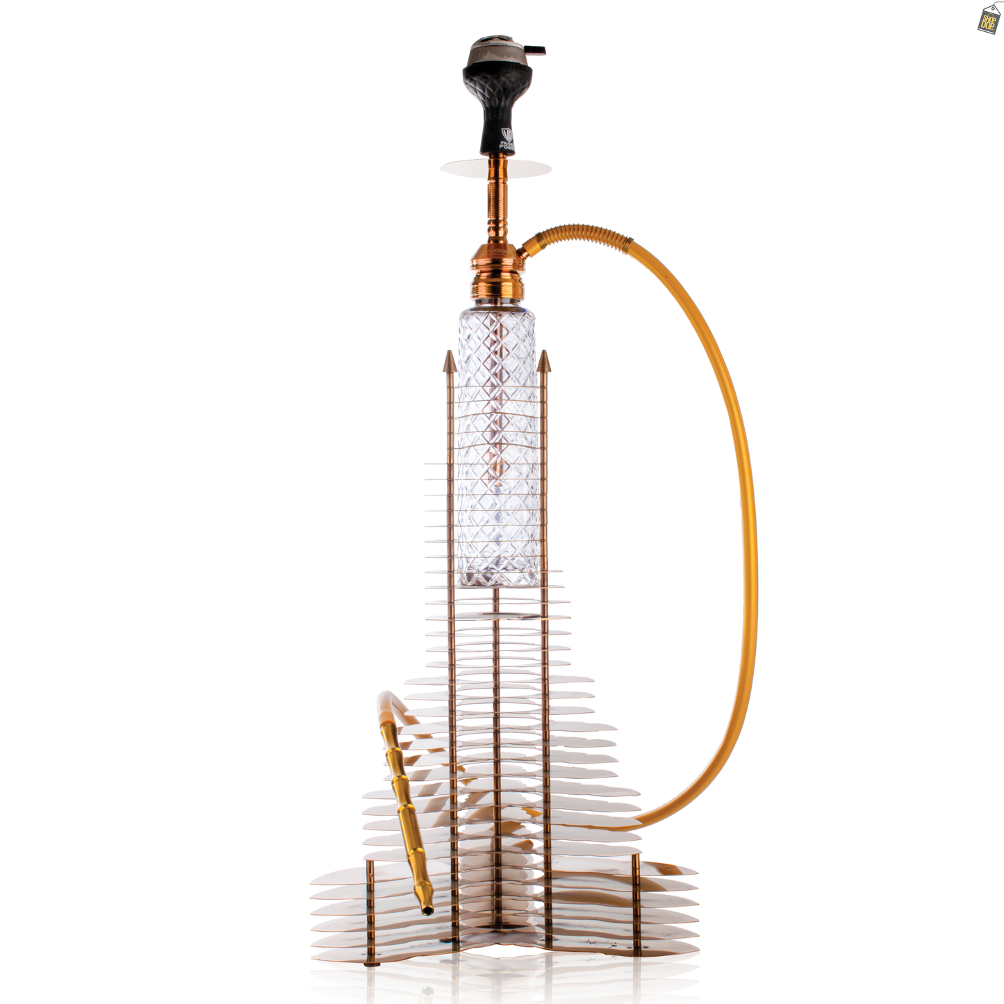 VG Burj Khalifa Hookah with Bag - Bronze