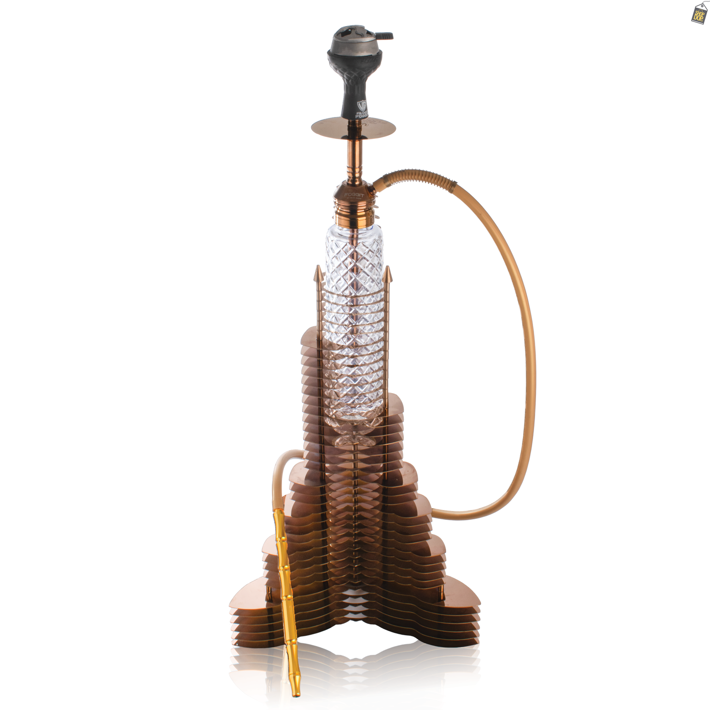 VG Burj Khalifa Hookah with Bag - Bronze