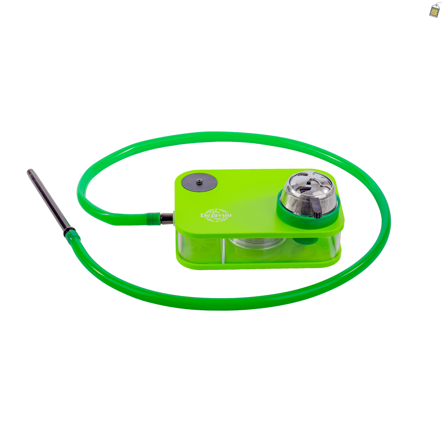 Car Hookah with LED Light & Remote - Green