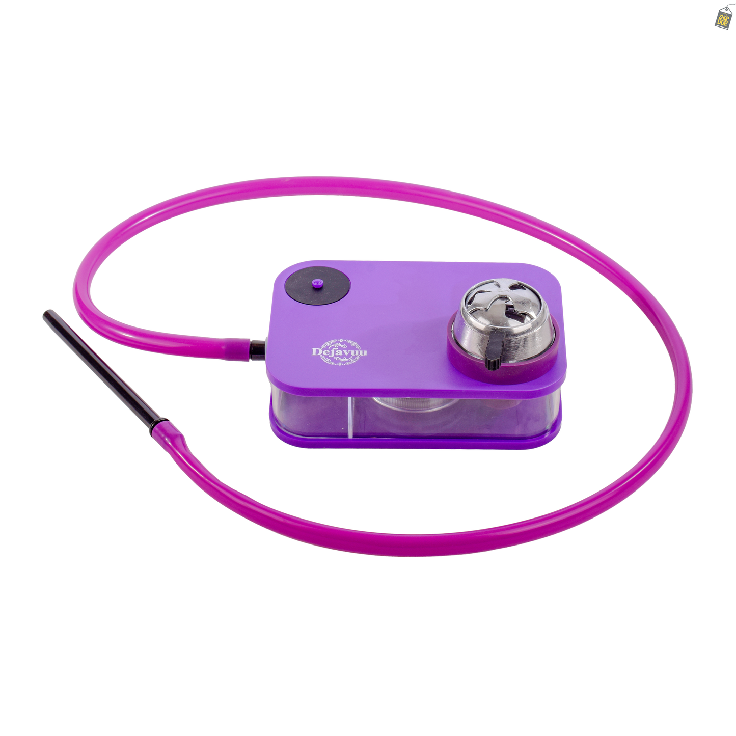 Car Hookah with LED Light & Remote - Purple
