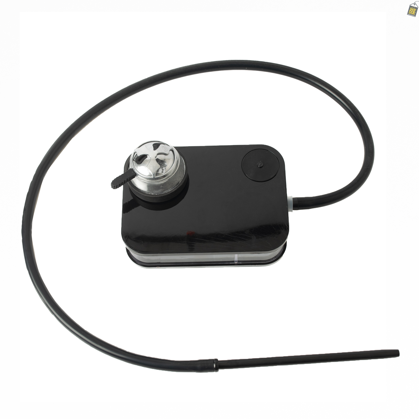 Car Hookah with LED Light & Remote - Black