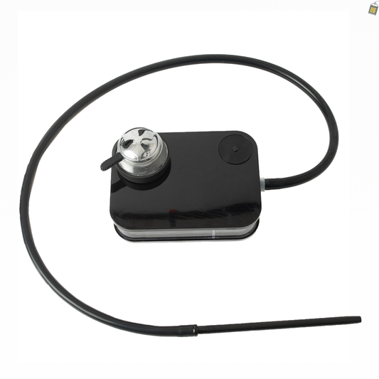 एलईडी लाइट और रिमोट के साथ कार हुक्का - काला 