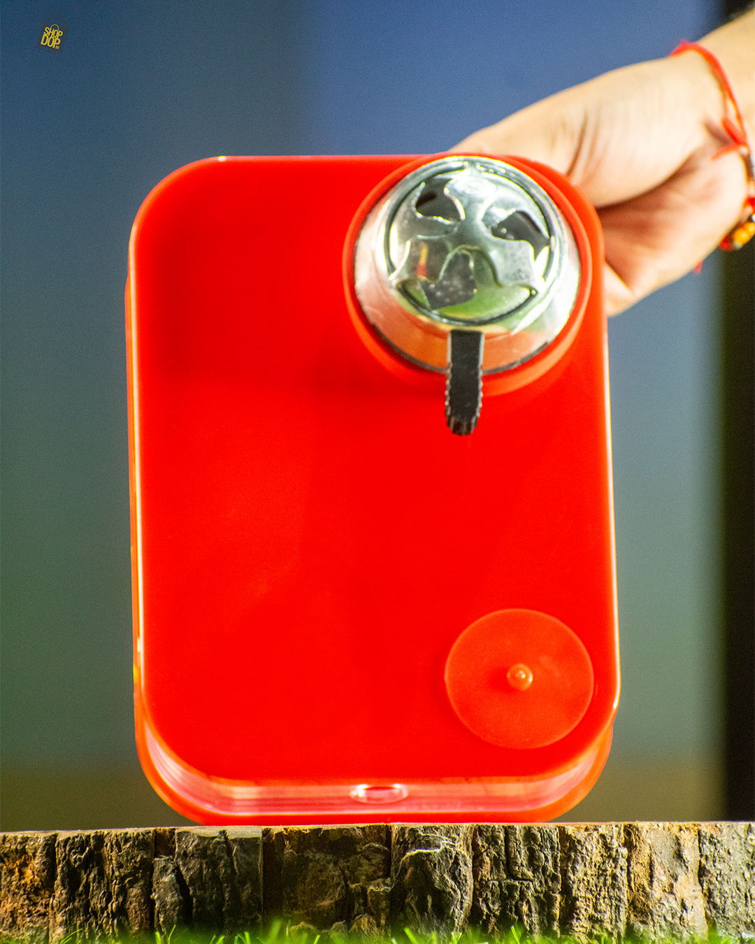 Car Hookah with LED Light & Remote - Red