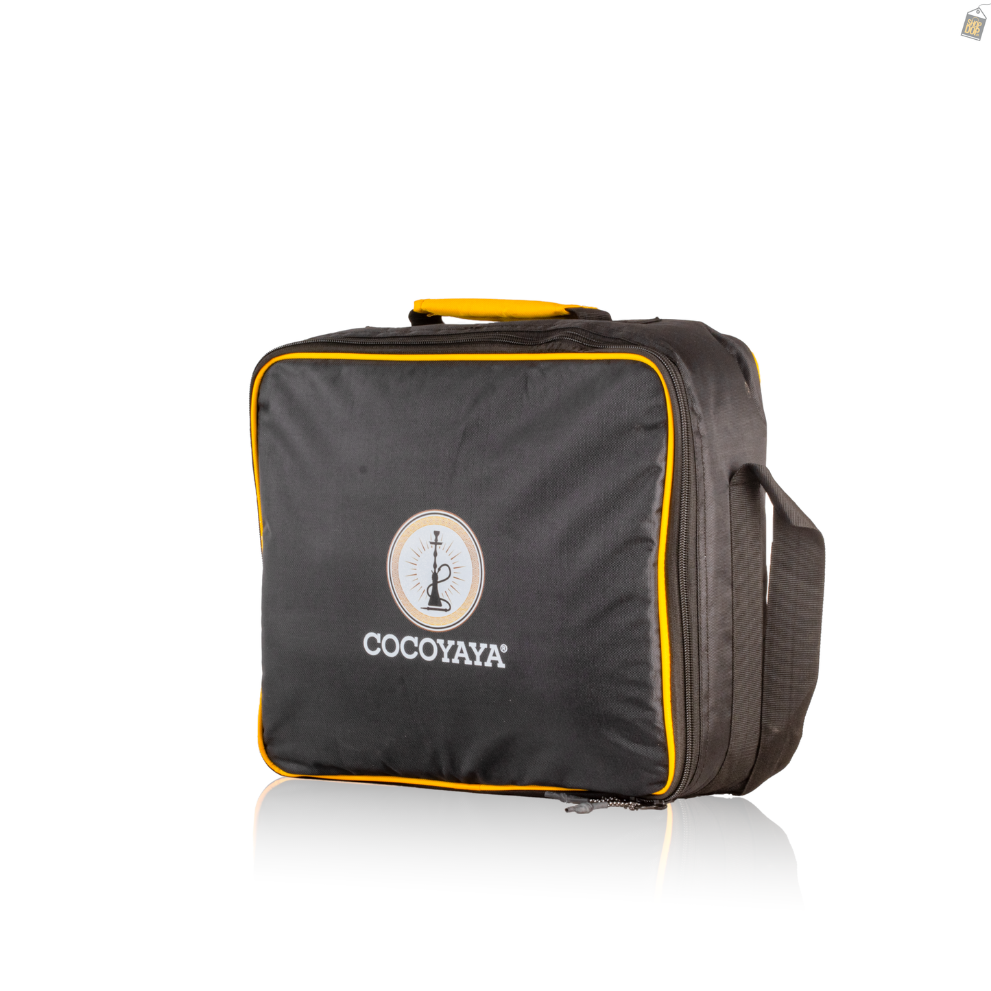 COCOYAYA Car-O-Bar LED Hookah with Bag - Bronze Stem (White Base)