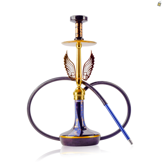 Celestial Hookah with Wings - Blue