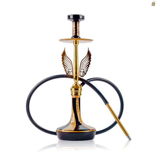 Celestial Hookah with Wings - Gold