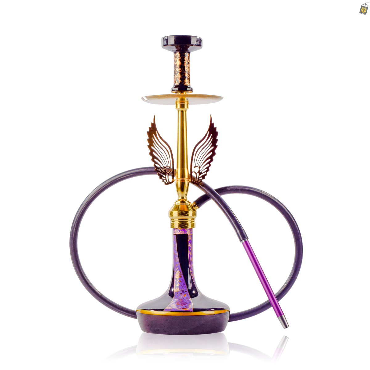Celestial Hookah with Wings - Purple