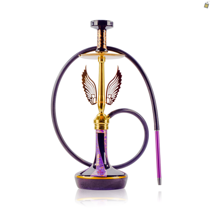 Celestial Hookah with Wings - Purple
