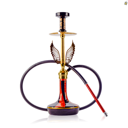 Celestial Hookah with Wings - Red