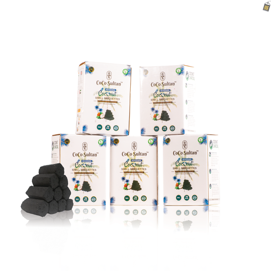 COCO Sultan Hexagonal Hookah Coconut Coal - Pack of 5kg