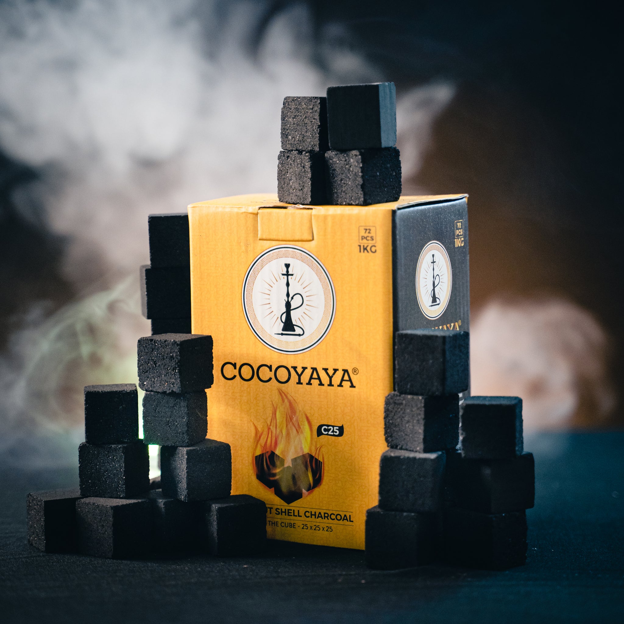 Buy Cocoyaya Coconut Coal for Hookah (1kg, 72 pcs.) | Order Online COD ...