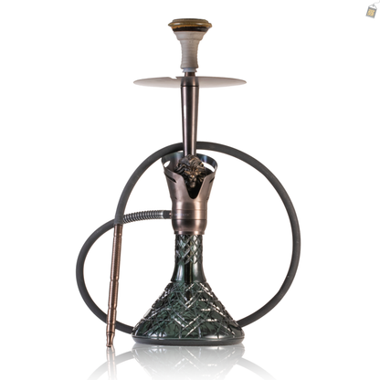 COCOYAYA Baku Cigar Hookah - Bronze Stem / Aqua Base