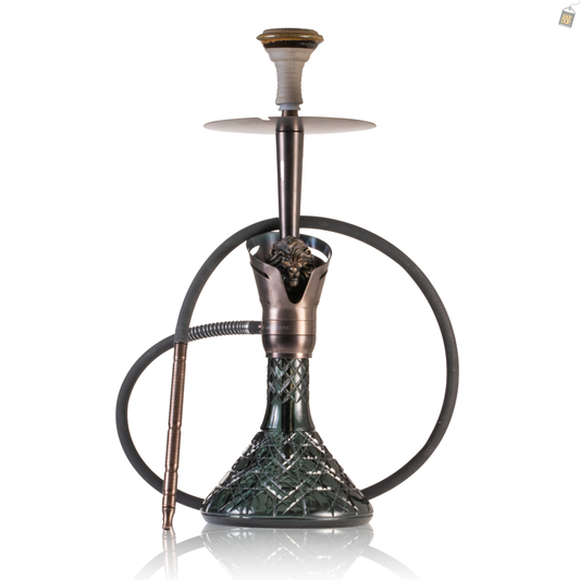 COCOYAYA Baku Cigar Hookah - Bronze Stem / Aqua Base