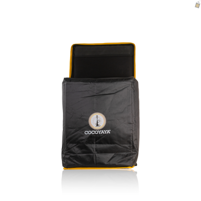 COCOYAYA King Series Brando Hookah with Bag - Golden Stem / Cut Glass Base