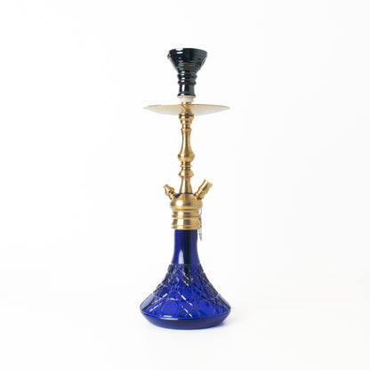 COCOYAYA Simba Hookah - Dark Blue Base/Golden Stem