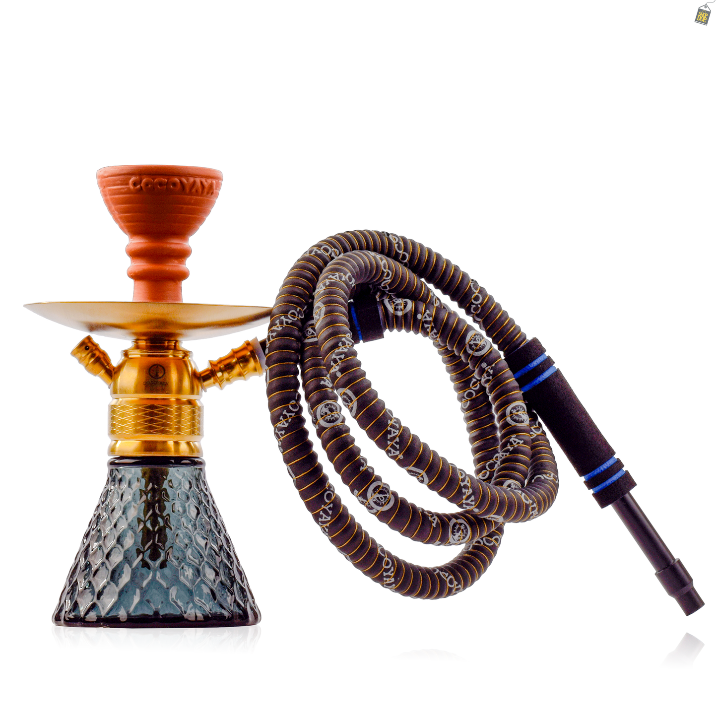 COCOYAYA X12 Hookah - Gold Stem / Green Base