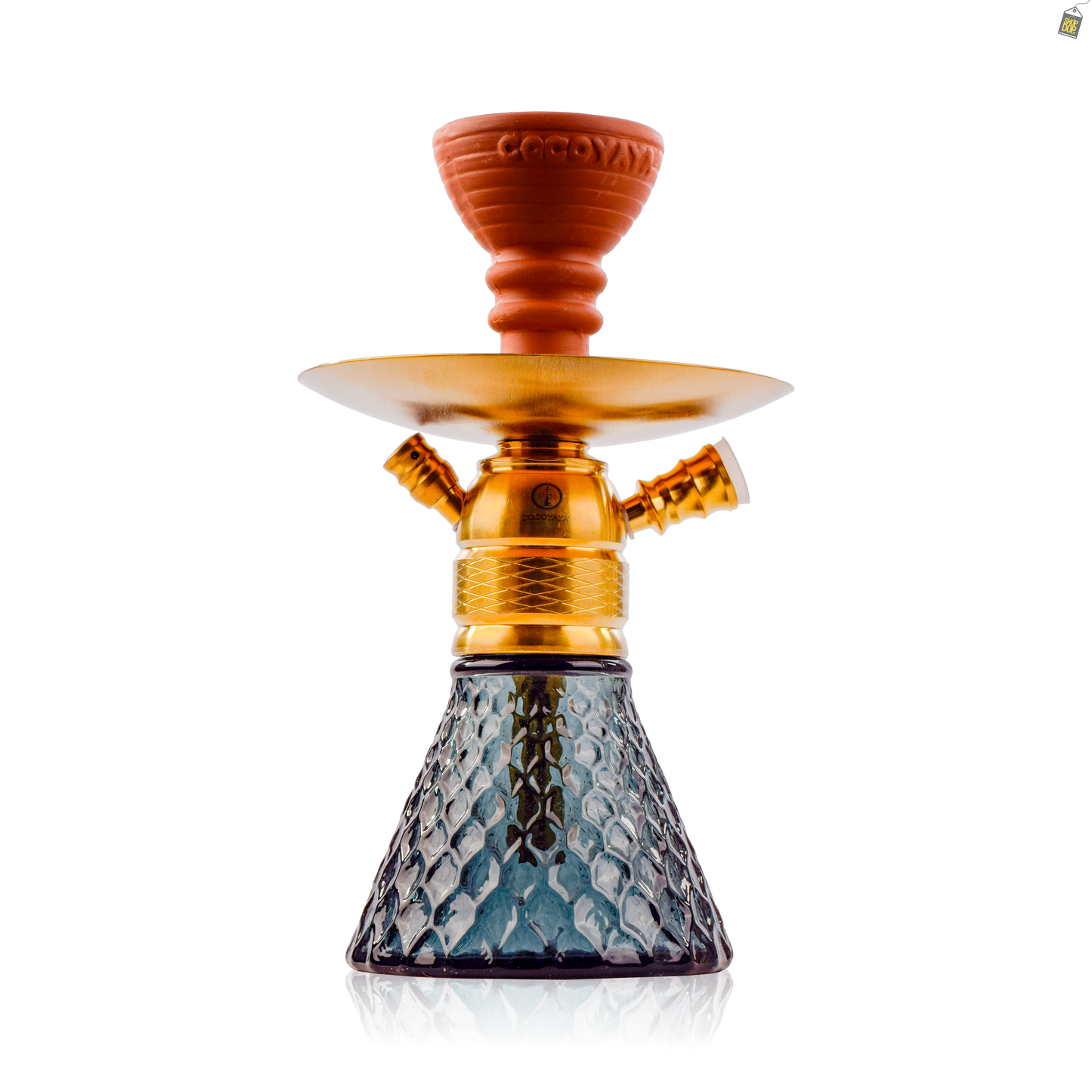 COCOYAYA X12 Hookah - Gold Stem / Green Base