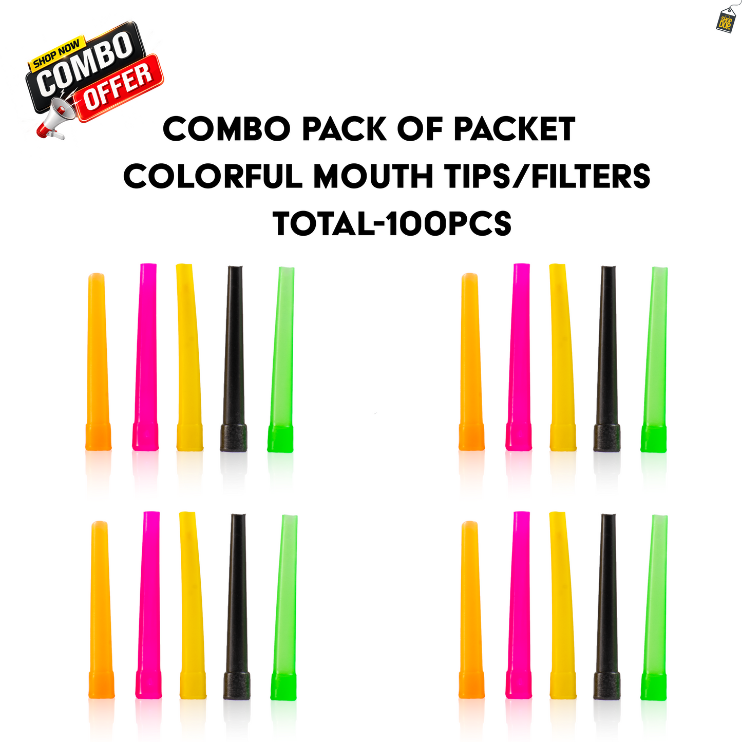 Pack of 2 -  Colorful Hookah Mouth Tips (100pcs)