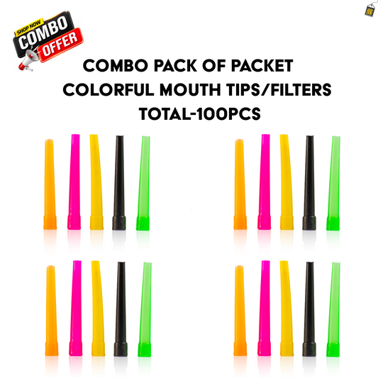 Pack of 2 -  Colorful Hookah Mouth Tips (100pcs)