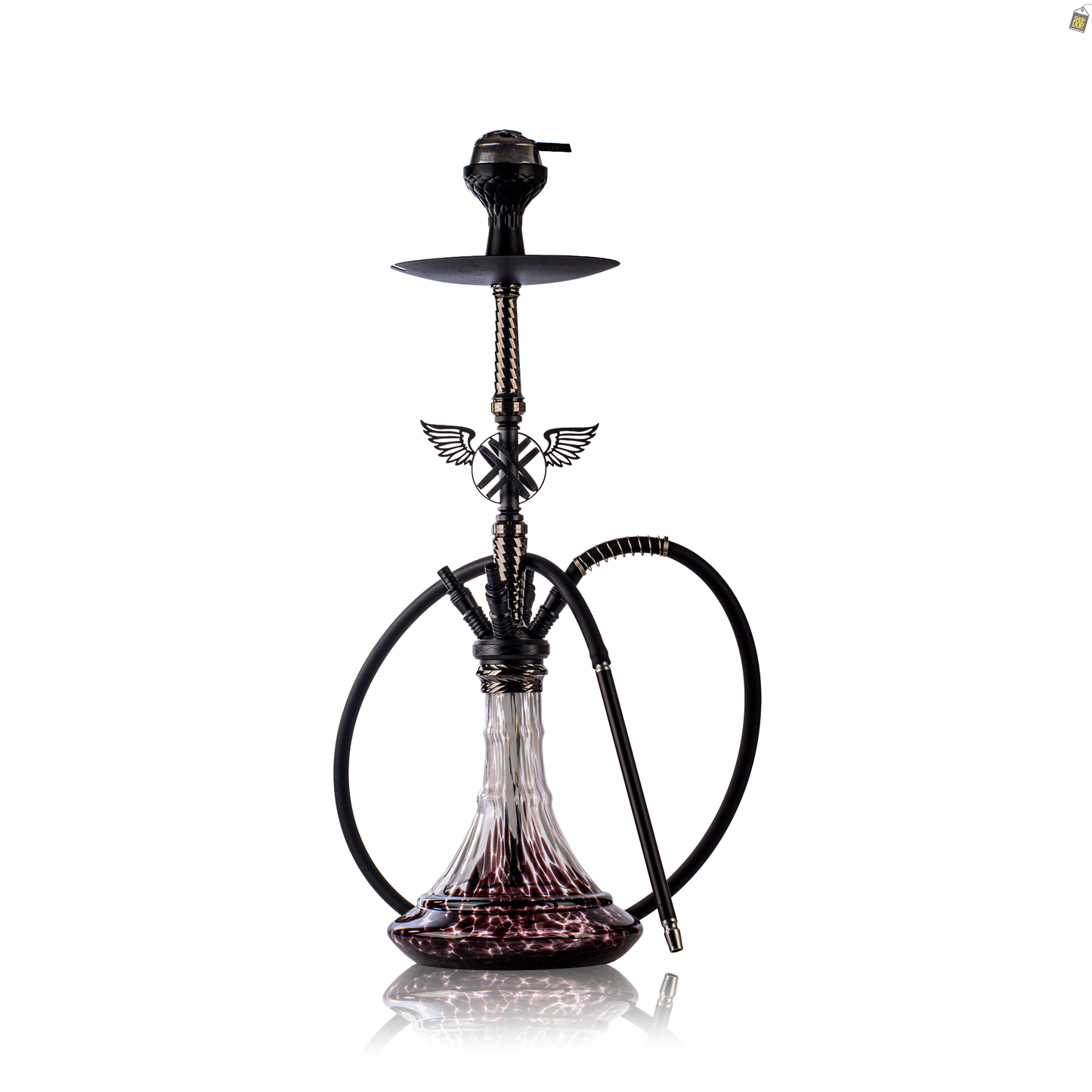 Columbus 4 Pipe Hookah - Black