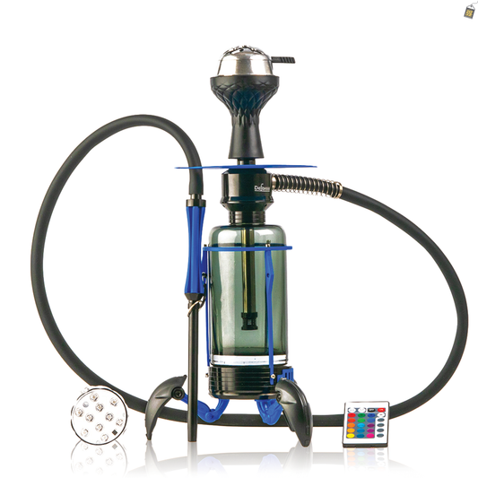 Crab X-Function Hookah with LED Light - Blue