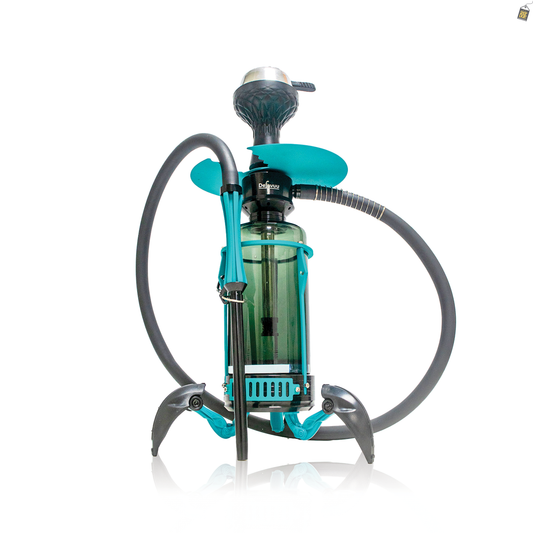 Crab X-Function Hookah with LED Light - Green