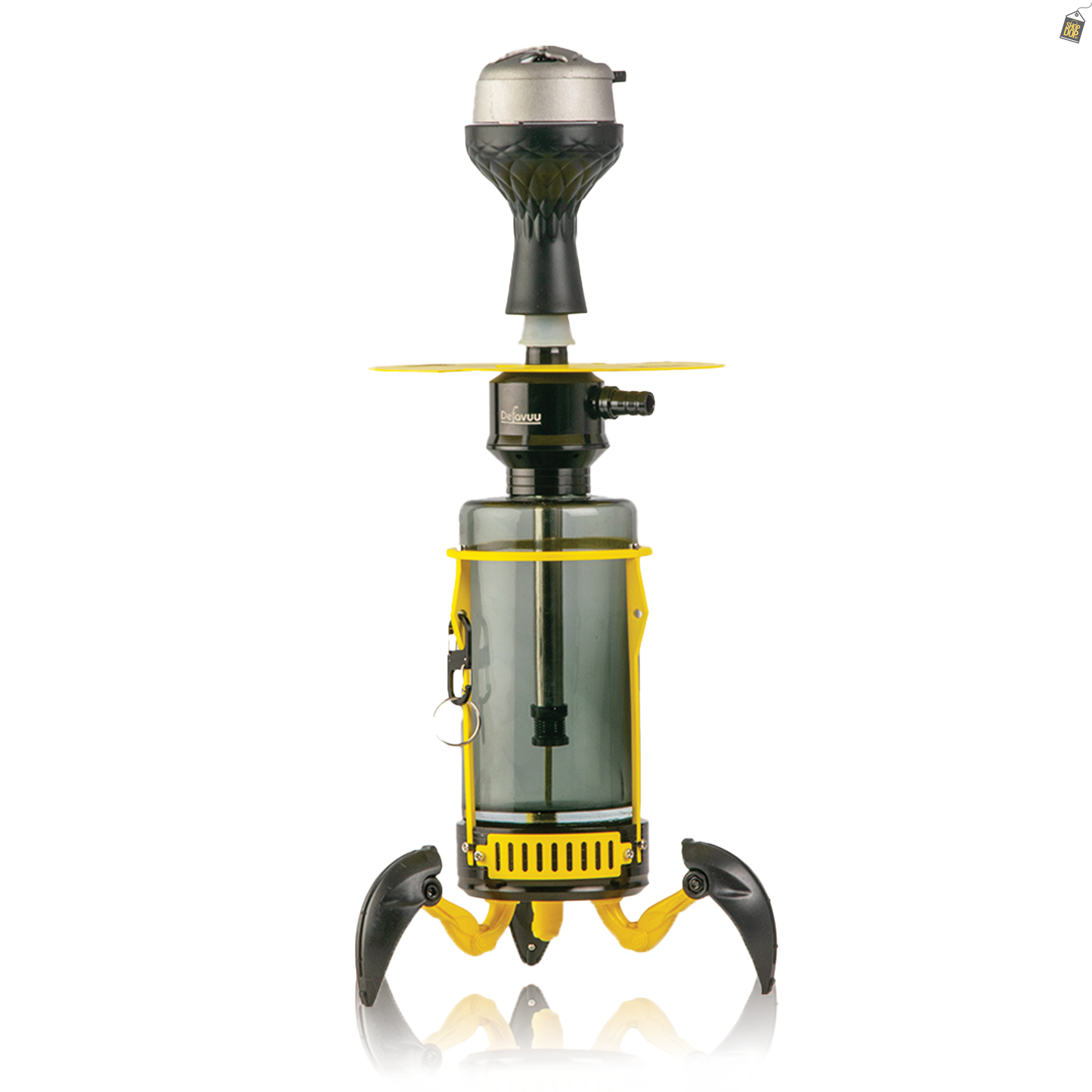 Crab X-Function Hookah with LED Light - Yellow