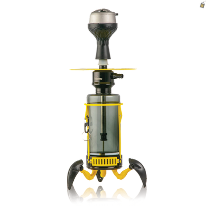 Crab X-Function Hookah with LED Light - Yellow