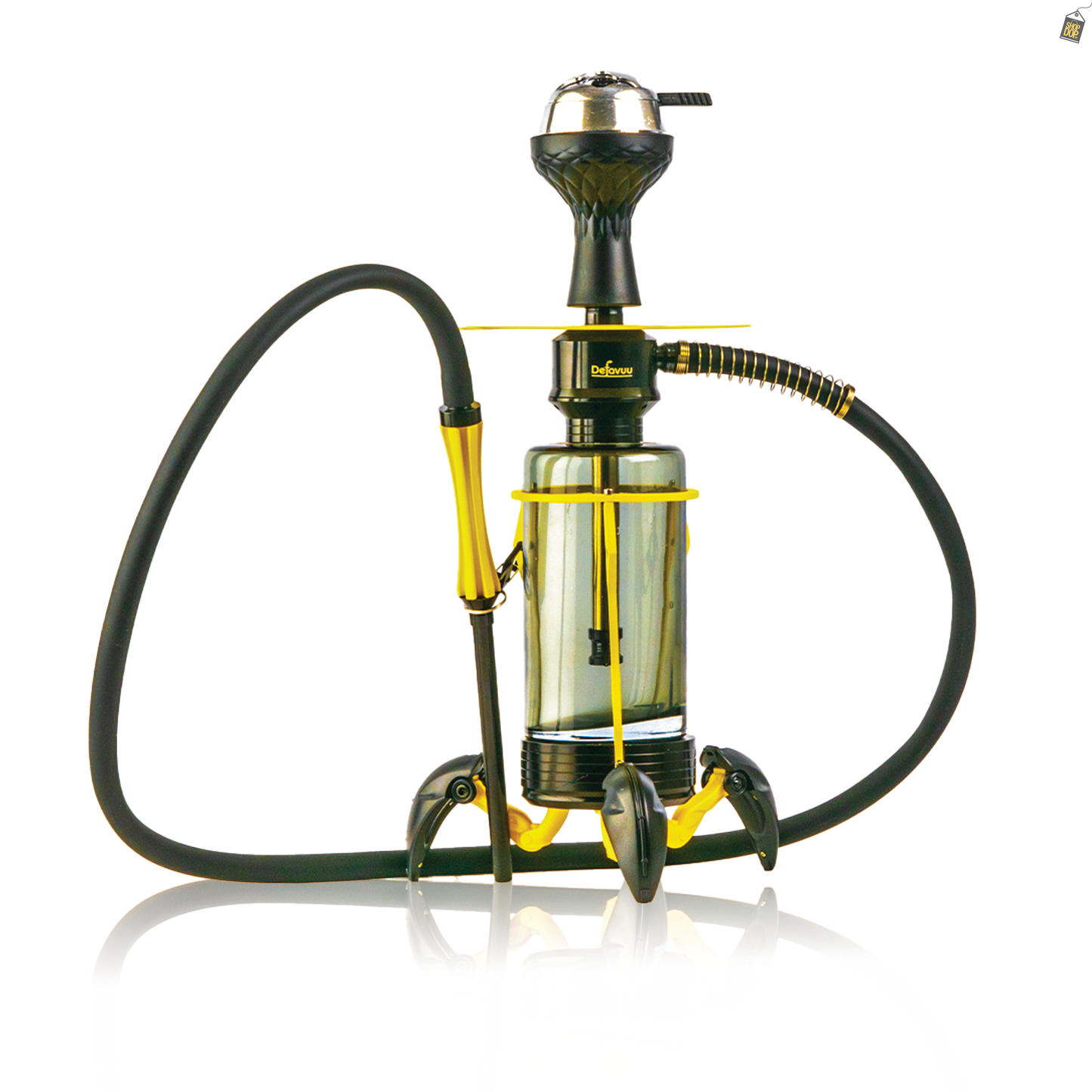 Crab X-Function Hookah with LED Light - Yellow