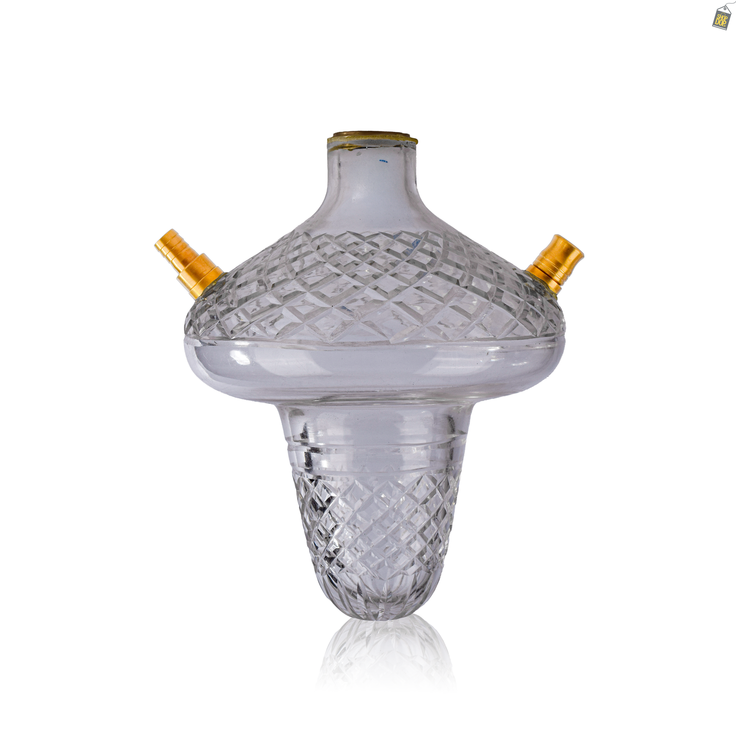 VG France Crown Hookah - Replacement Base Only with Lock (Gold)