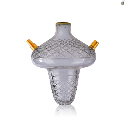 VG France Crown Hookah - Replacement Base Only with Lock (Gold)