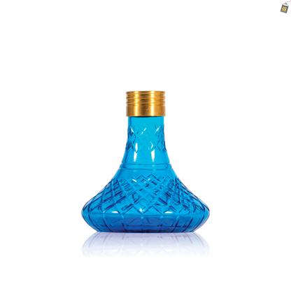 Dark Knight Hookah Replacement Base Only with Golden Lock - Blue