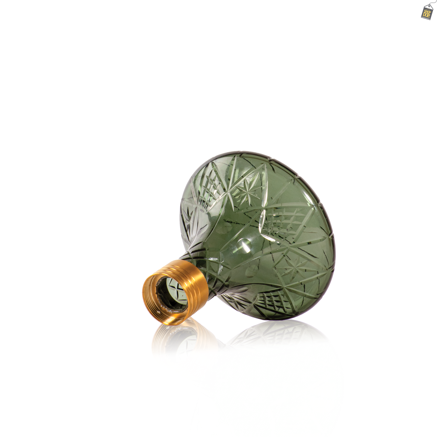 Dark Knight Hookah Replacement Base Only with Golden Lock - Green