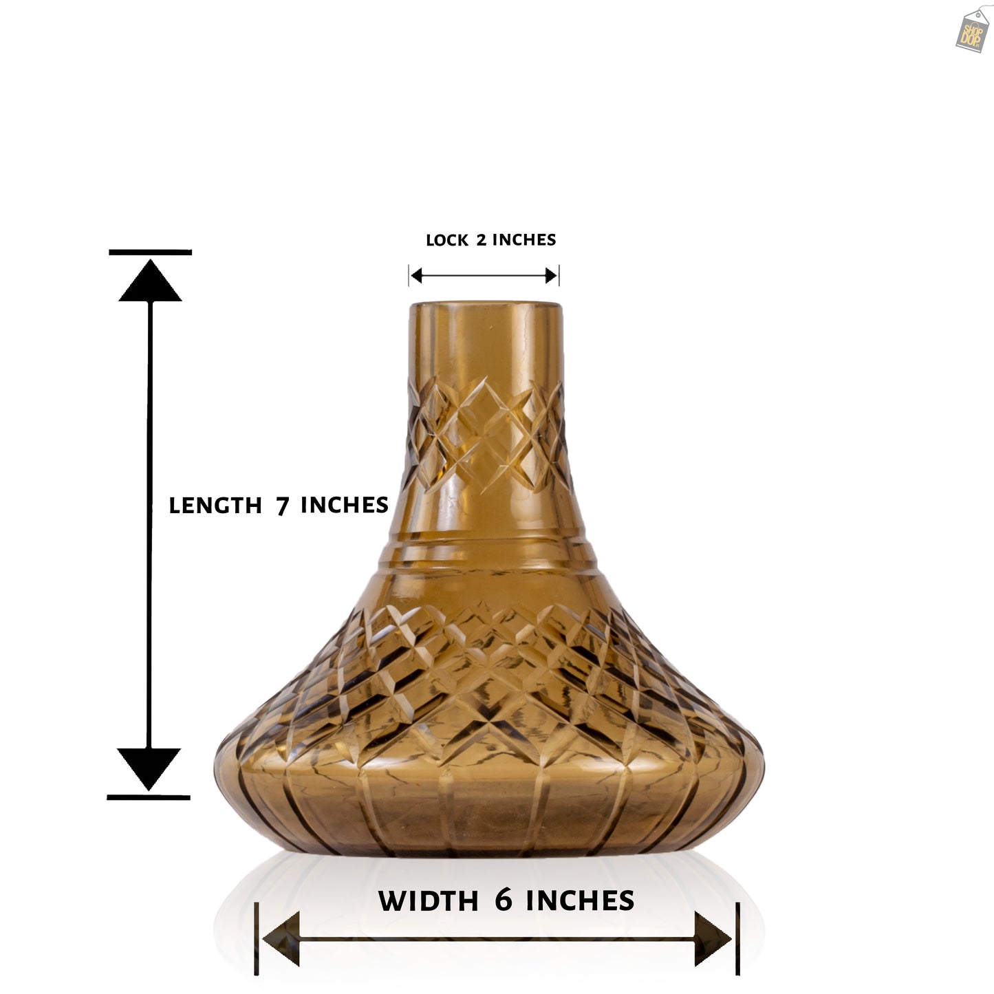 Dark Knight Hookah Replacement Base Only without Lock - Grey