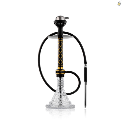 Dark Night Hookah with Bag - Gold