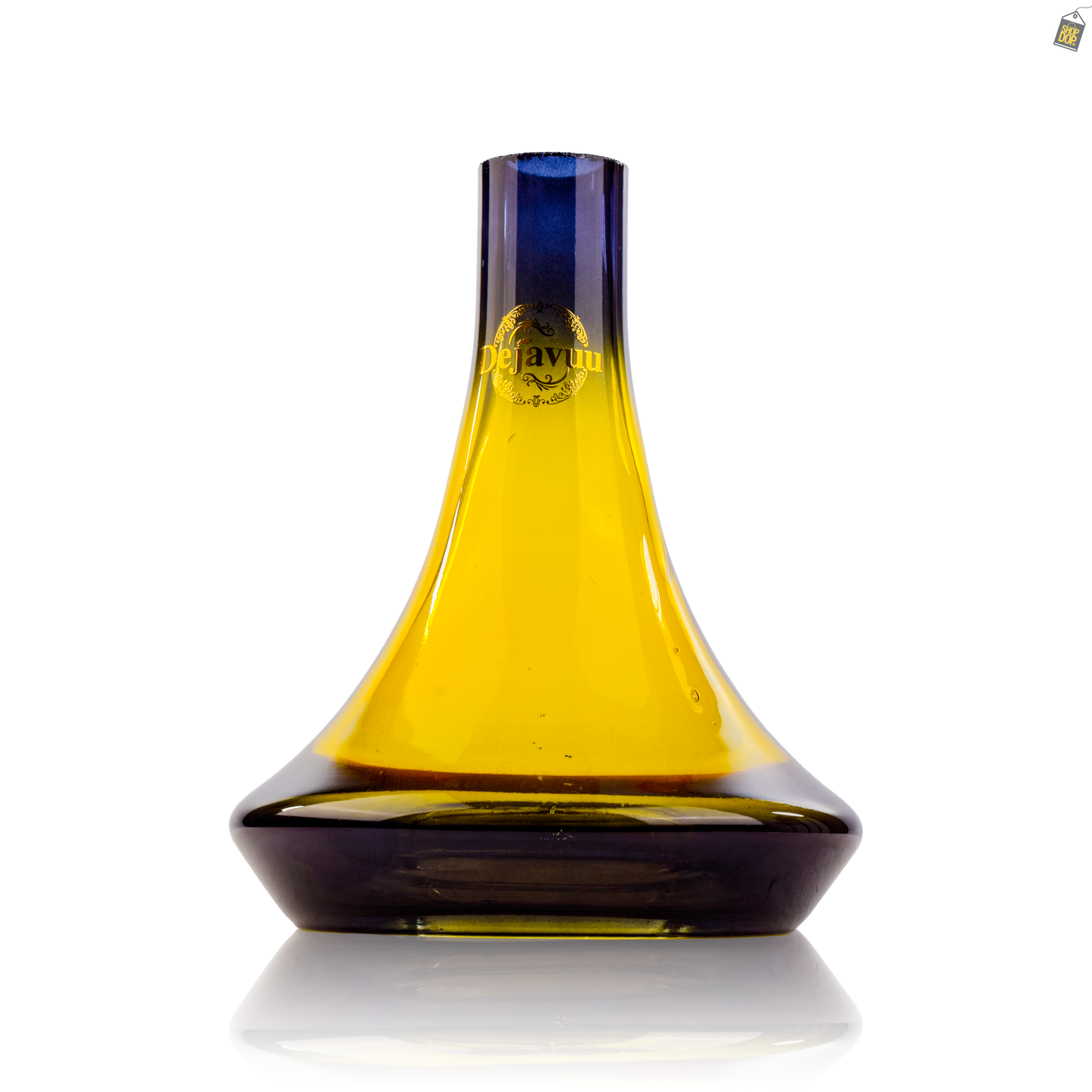 Delta Glass Hookah Replacement Base - Yellow (Lock)