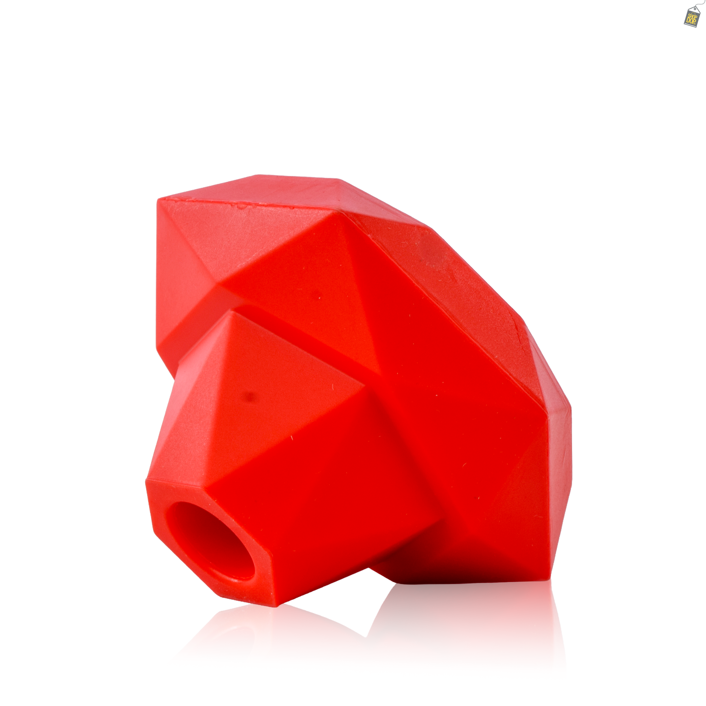 Diamond Silicone Chillum for Hookah - Red