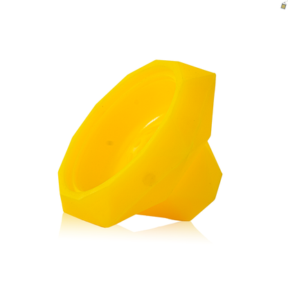 Diamond Silicone Chillum for Hookah - Yellow