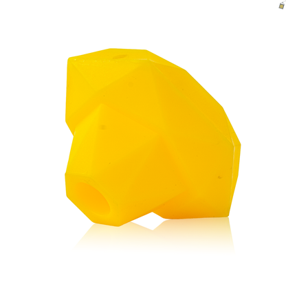 Diamond Silicone Chillum for Hookah - Yellow
