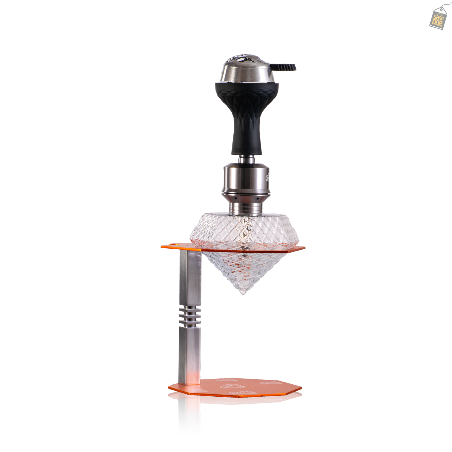 Diamond X Hookah with LED Light & Remote - Orange
