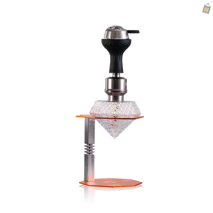 Diamond X Hookah with LED Light & Remote - Orange