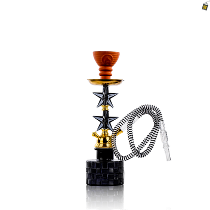 Double Star Pumpkin Hookah - Black