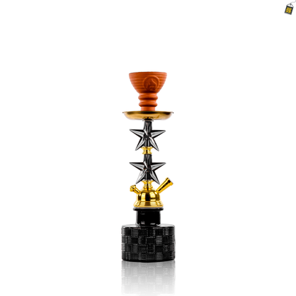 Double Star Pumpkin Hookah - Black