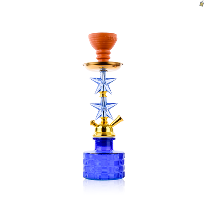 Double Star Pumpkin Hookah - Blue