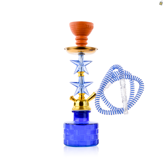 Double Star Pumpkin Hookah - Blue