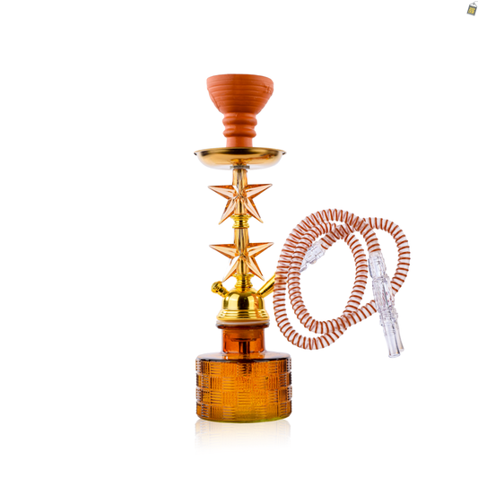 Double Star Pumpkin Hookah - Brown