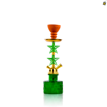 Double Star Pumpkin Hookah - Green
