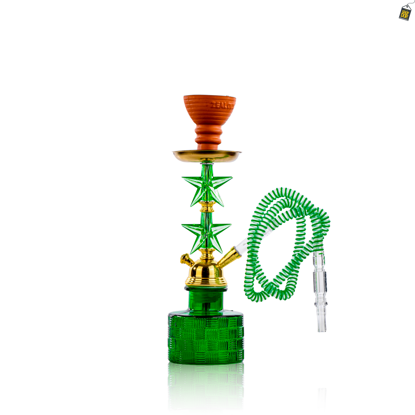 Double Star Pumpkin Hookah - Green