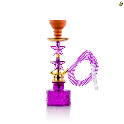 Double Star Pumpkin Hookah - Purple