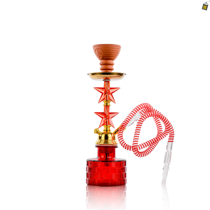Double Star Pumpkin Hookah - Red